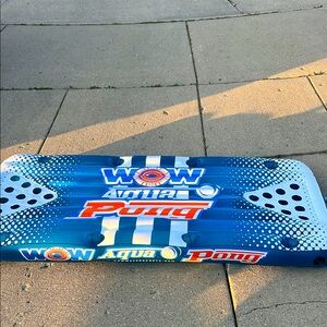WOW Aqua Pong Inflatable Game ; 7 feet x 40 inches, in barely used condition